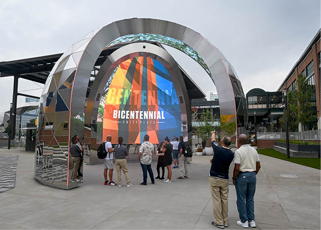 08.24.2023 Bicentennial Unity Plaza Ribbon Cutting 