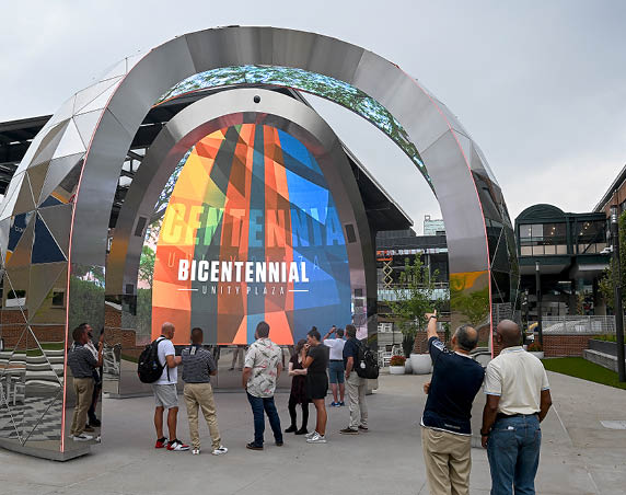 08.24.2023 Bicentennial Unity Plaza Ribbon Cutting 
